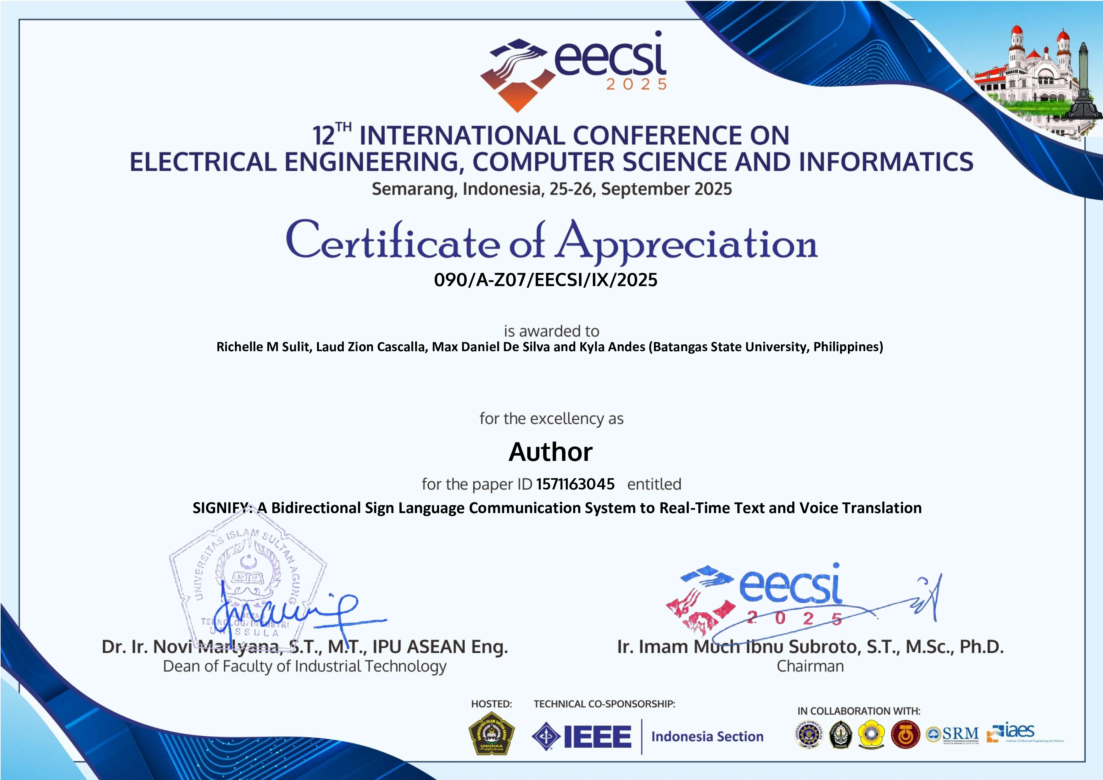 Certificate 3